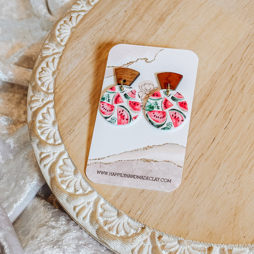 Watermelon Dangles (wood post)