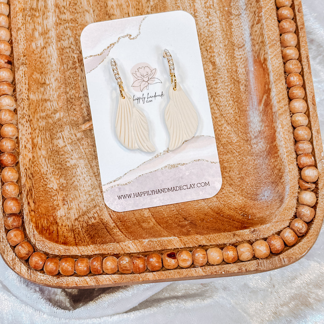 Ivory Petal Dangles
