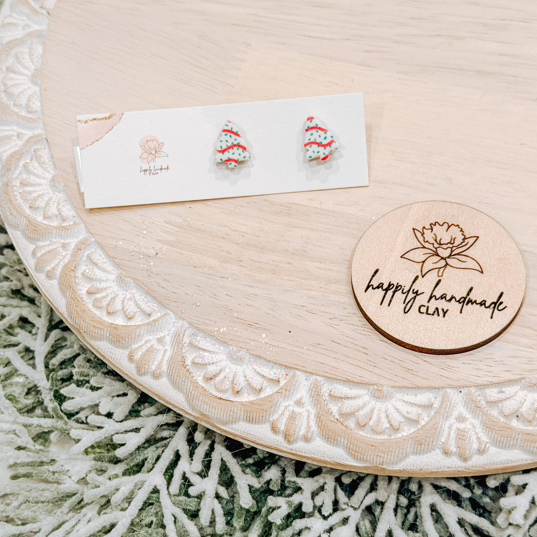 Christmas Tree Cake Studs