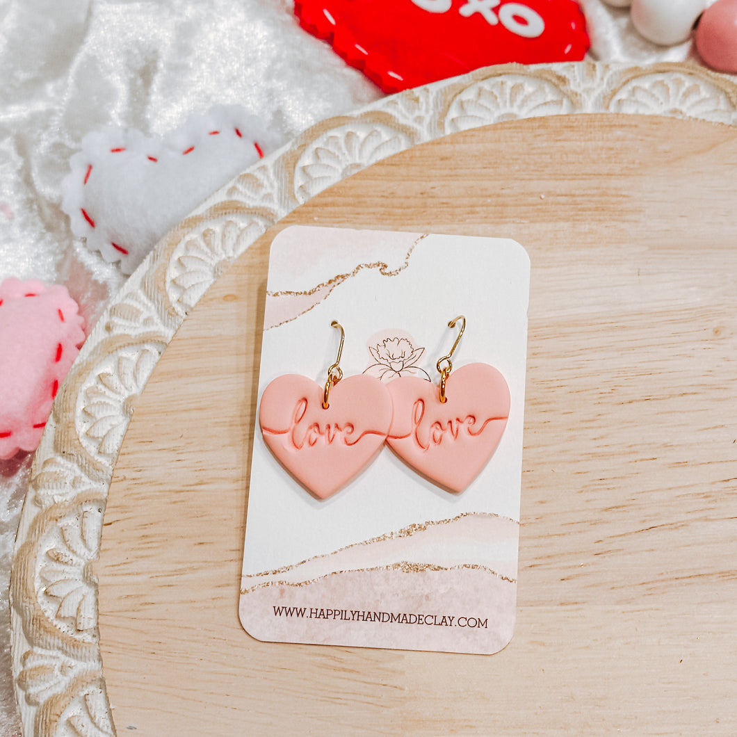 love heart dangles