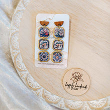 Load image into Gallery viewer, Vintage Italian Tile Dangles
