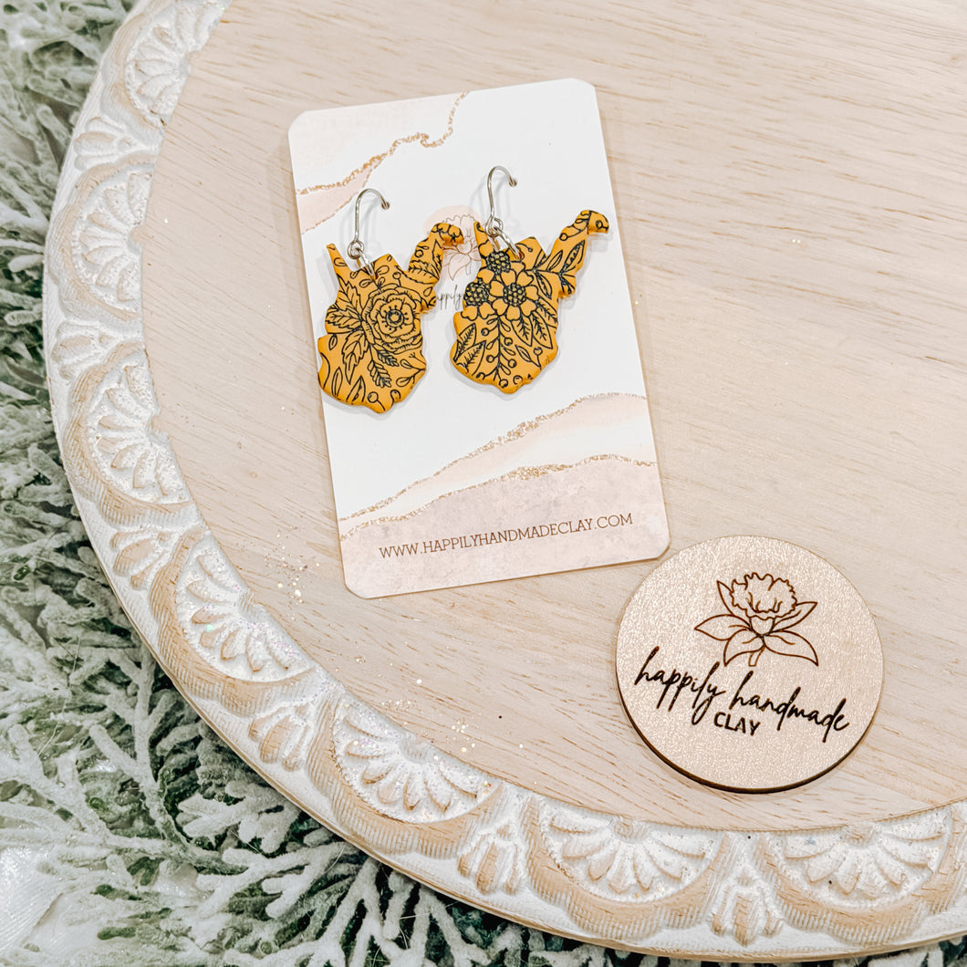 Floral WV Dangles