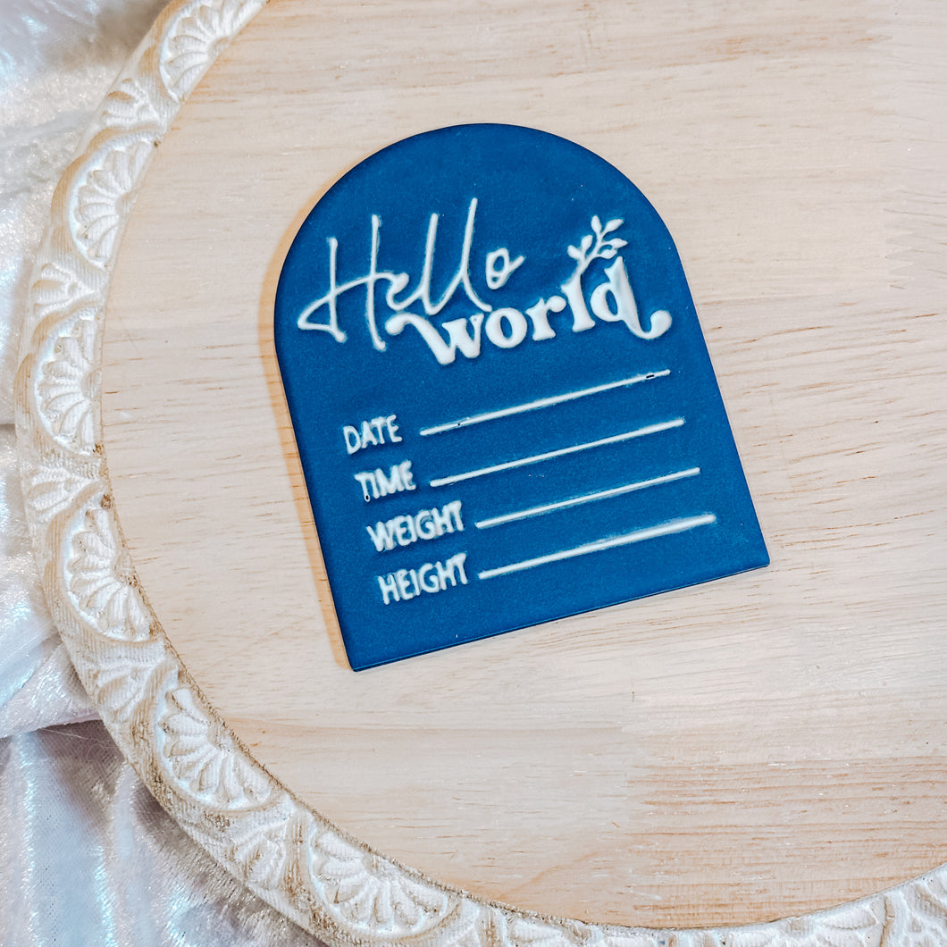 Blue “Hello World”