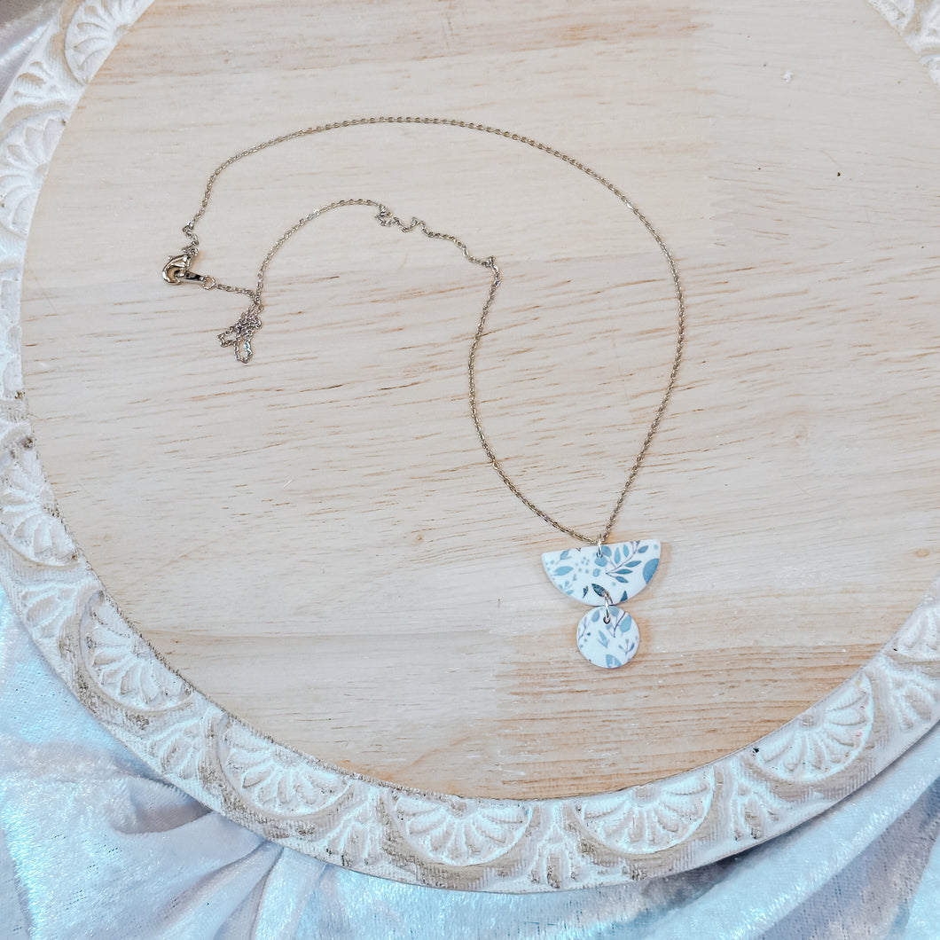 Geo Floral Necklace