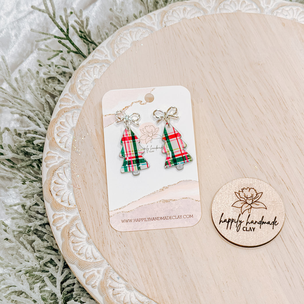 Plaid Bow Trees