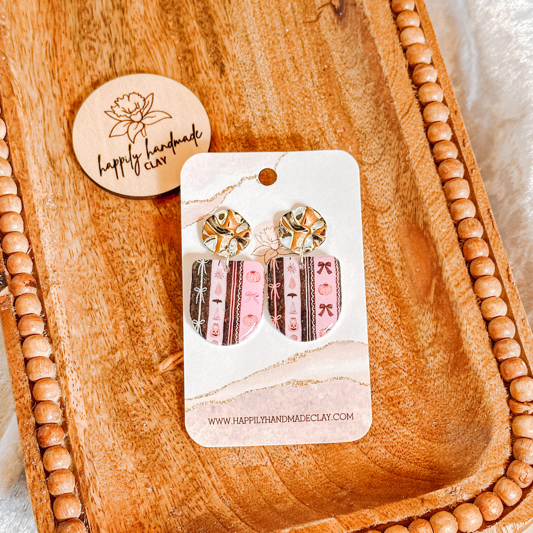 Halloween Stripes Arch Dangles